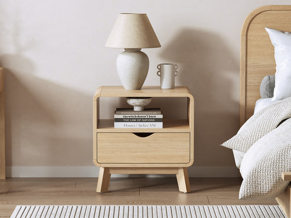 Fredy Bedside Table - Oak