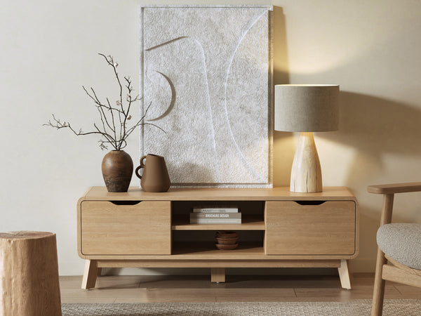 Fredy 1.2m Entertainment Unit - Oak