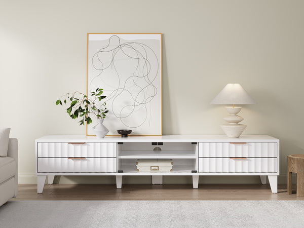Charlie 1.8m Entertainment Unit - White