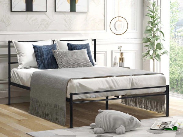 Sophia Double Metal Bed Frame - Black