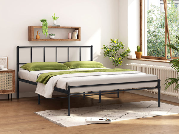 Sophia Queen Metal Bed Frame - Black