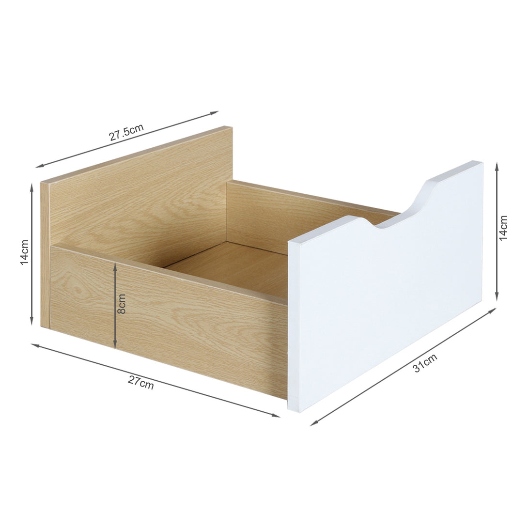 LUCILLE 1.2M Entertainment Unit - MAPLE + WHITE