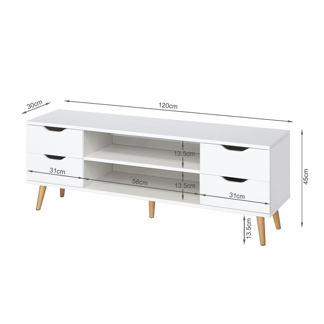 LUCILLE 1.2M Entertainment Unit - WHITE