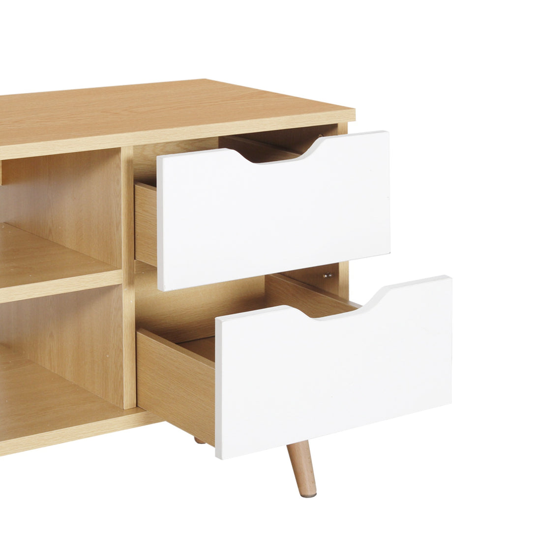 LUCILLE 1.4M Entertainment Unit - Maple + White