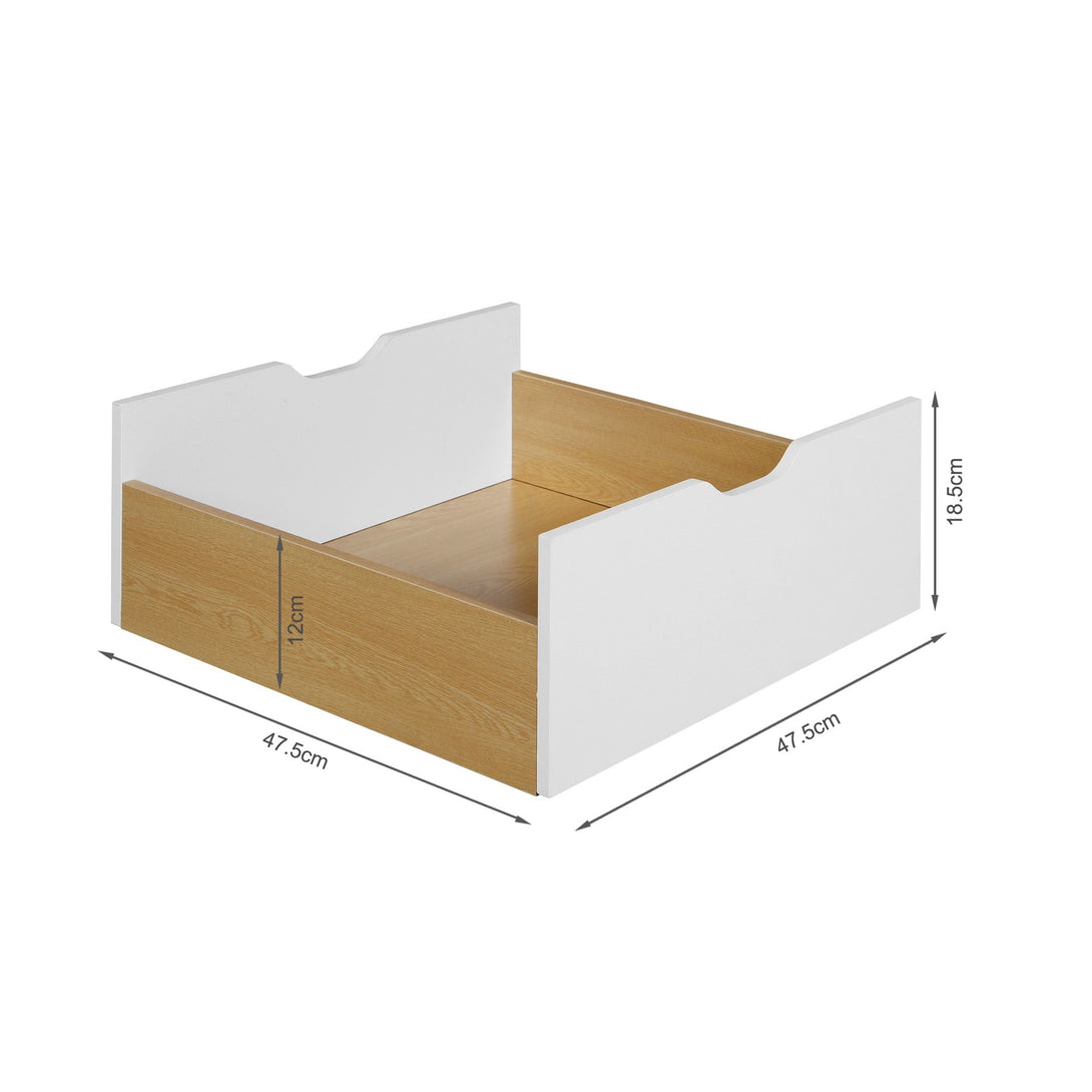 RILEY Wooden Coffee Table - Maple + White