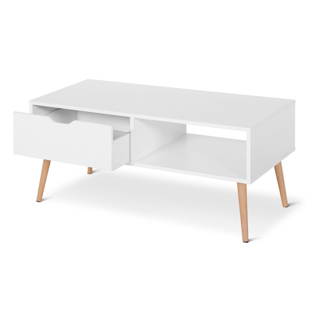 RILEY Wooden Coffee Table - White