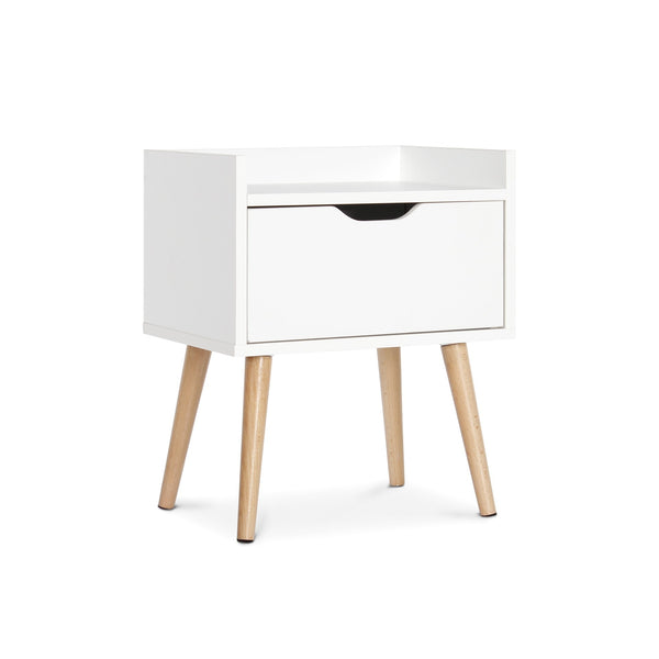 TOMI Bedside Table - White