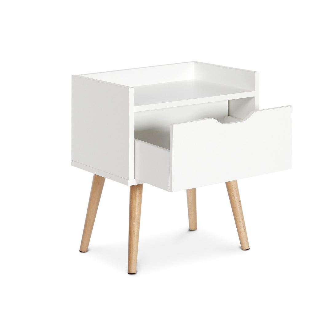 TOMI Bedside Table - White