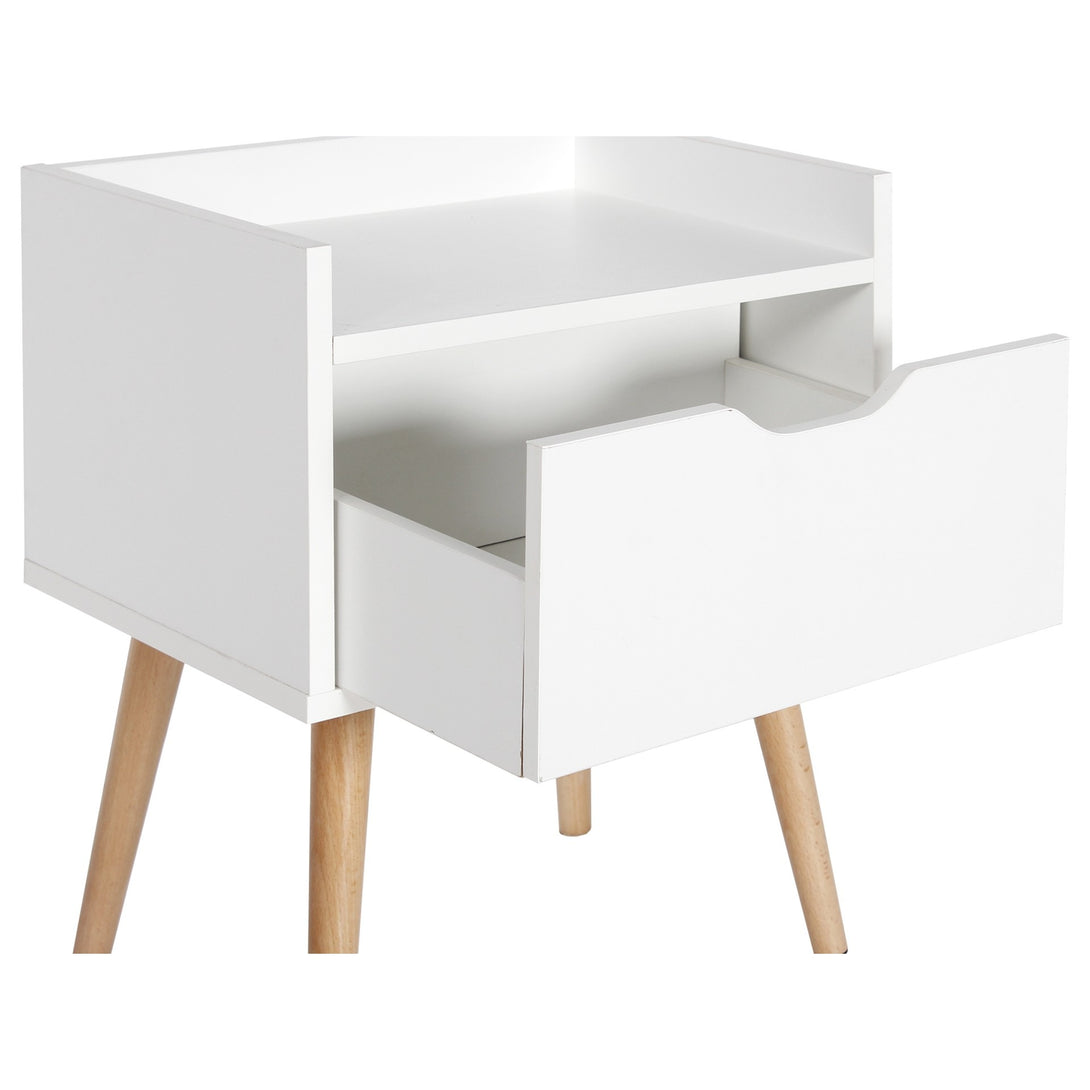 TOMI Bedside Table - White