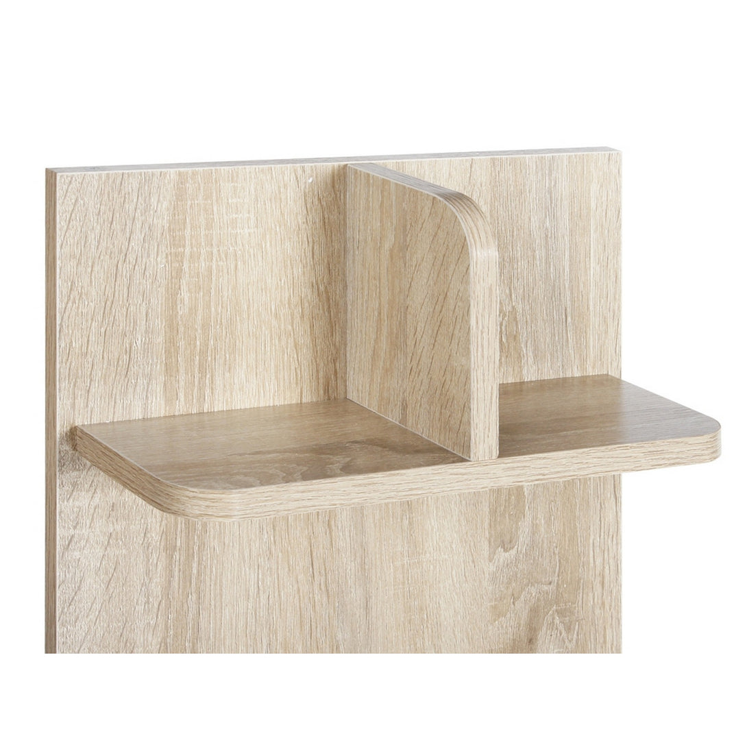 VIVIAN Bedside Table with Shelves - Oak