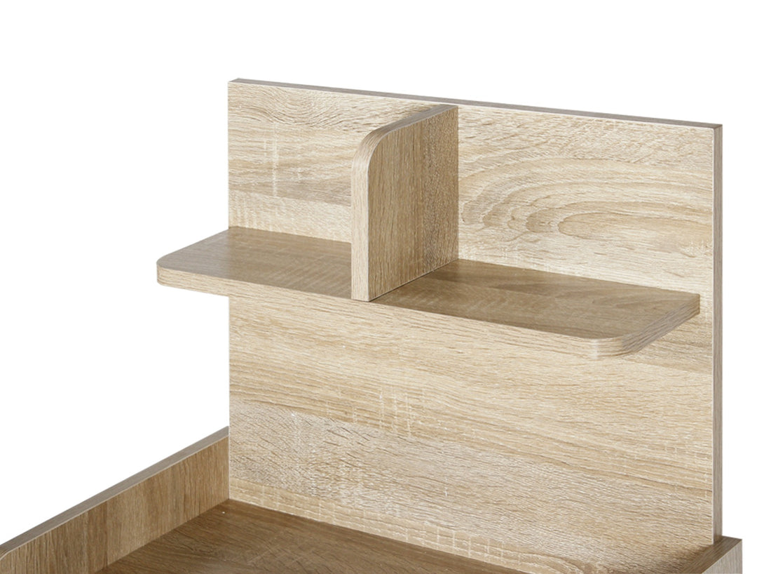 FINN Bedside Table with Shelves - Oak