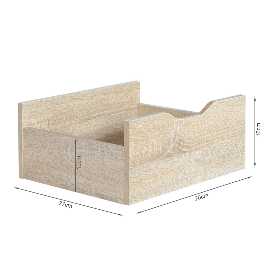 FINN Bedside Table with Shelves - Oak