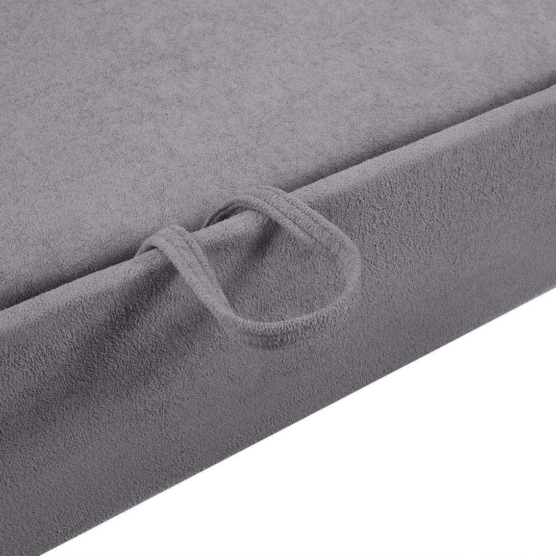 Amy 3 Seater Sofa Bed with Storage - Light Grey