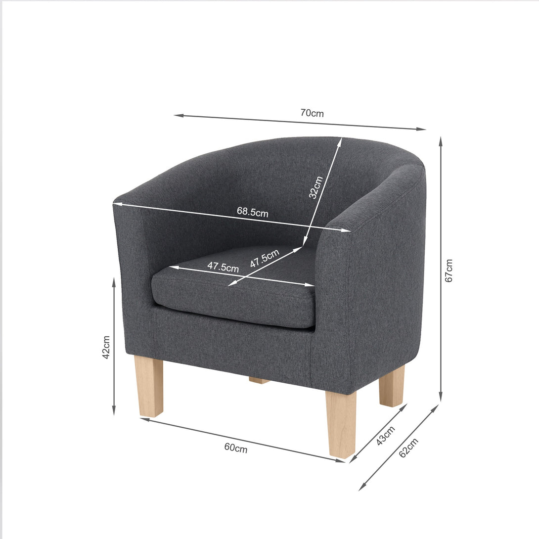 Ryan Armchair - Dark Grey