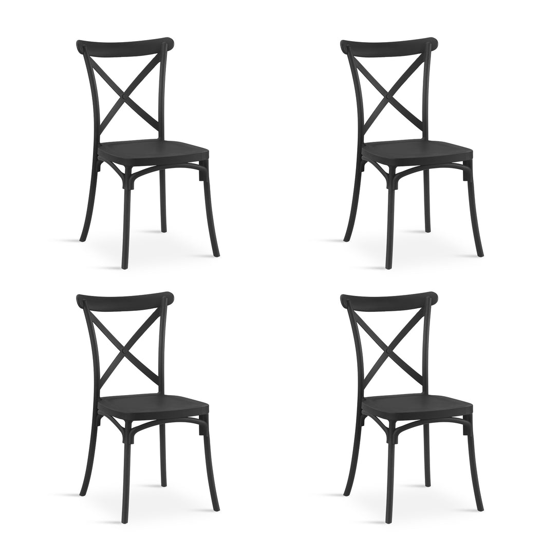 Isaac Dining Chair - Set of 4 - Black