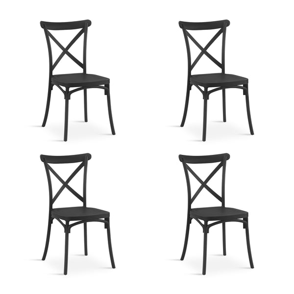 Isaac Dining Chair - Set of 4 - Black