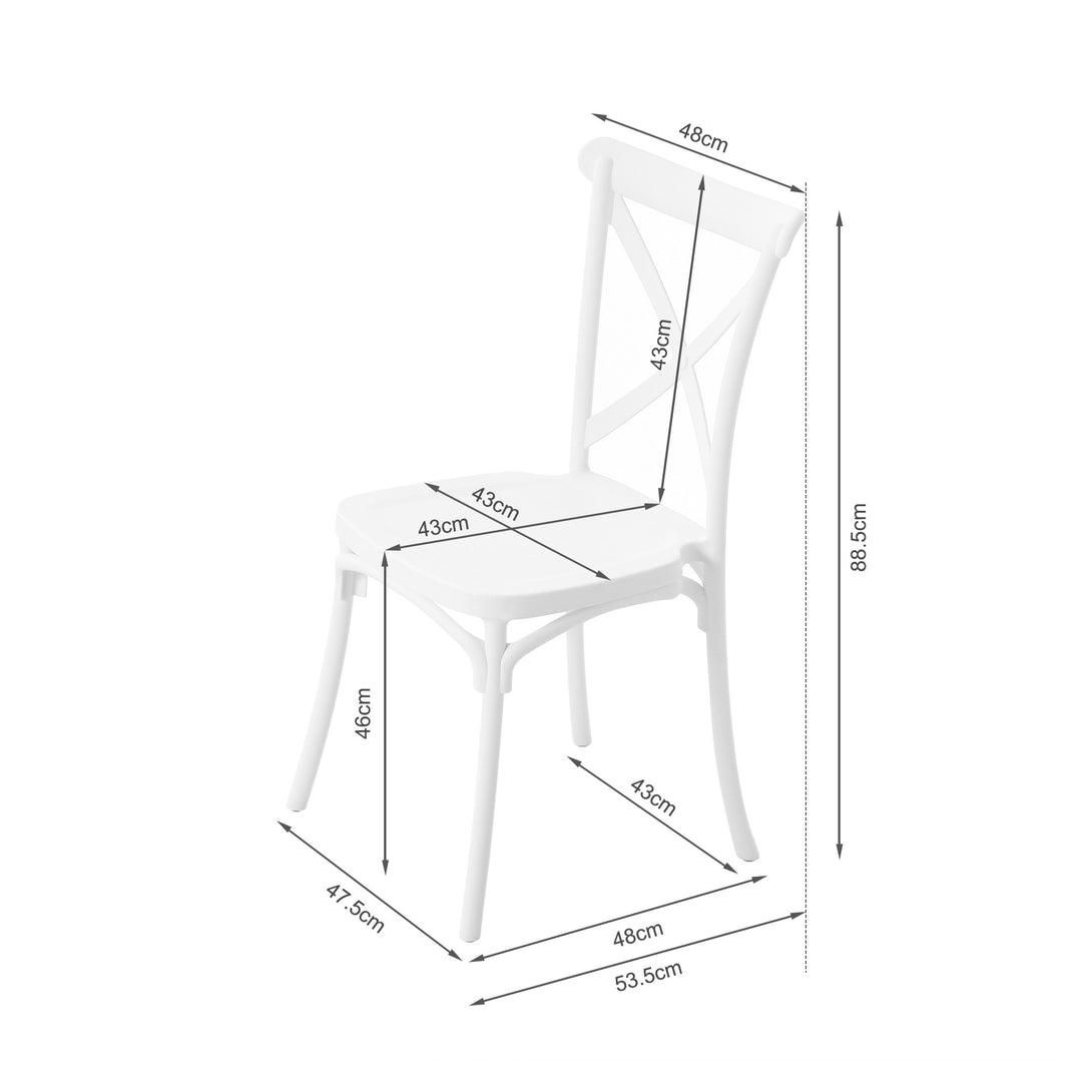 Isaac Dining Chair - Set of 4 - White