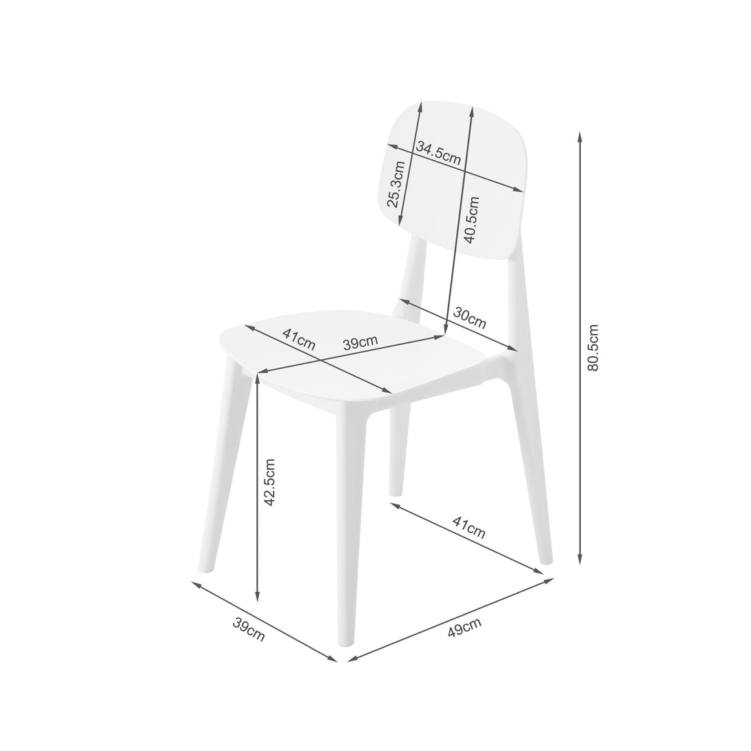 Anthony Dining Chair - Set of 4 - White