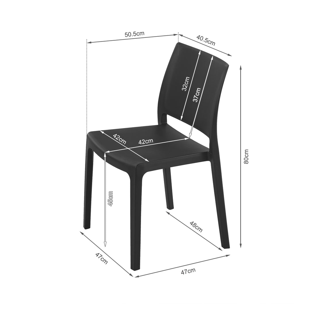 Ezekiel Dining Chair - Set of 4 - Black