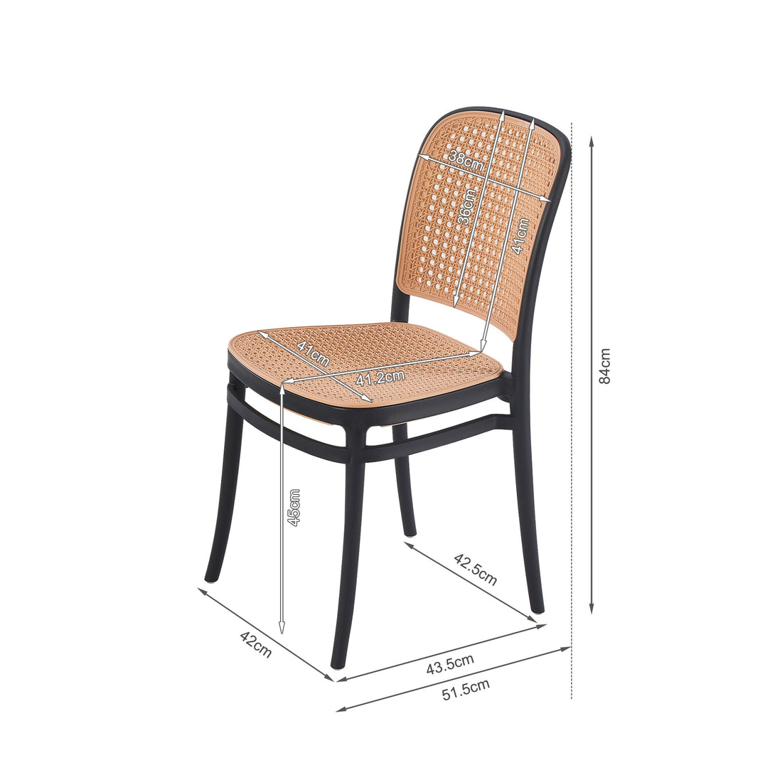 Josiah Dining Chair - Set of 4 - Black
