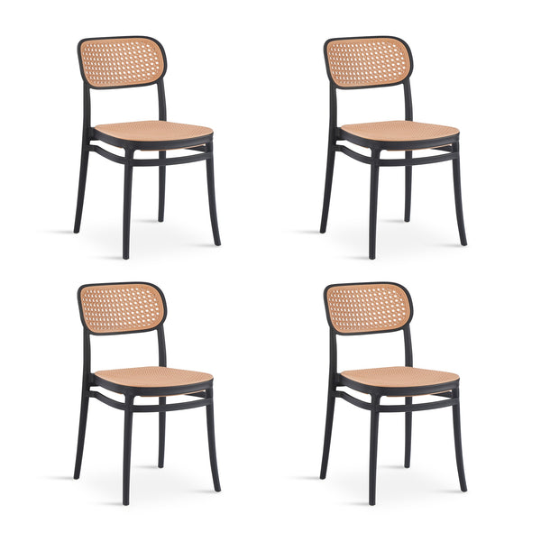 Caleb Dining Chair - Set of 4 - Black