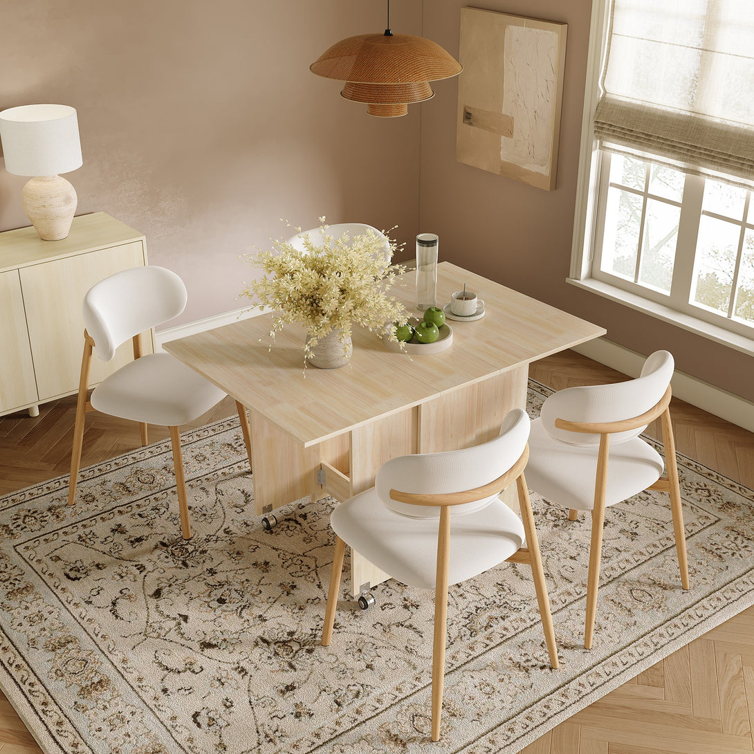 Maverick Foldable Dining Table - Light Oak