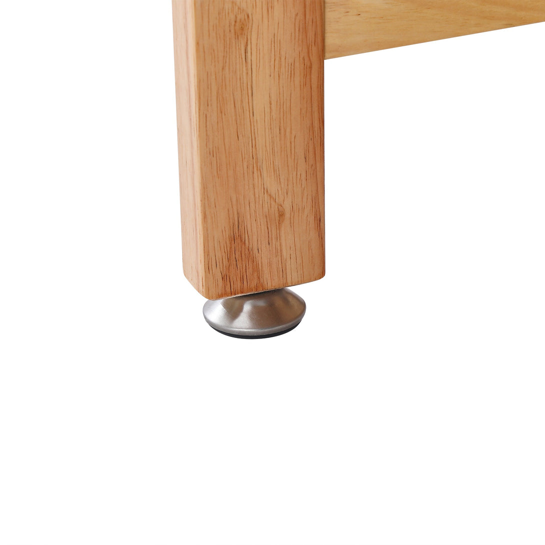 Landon Rubberwood Foldable Dining Table - Oak