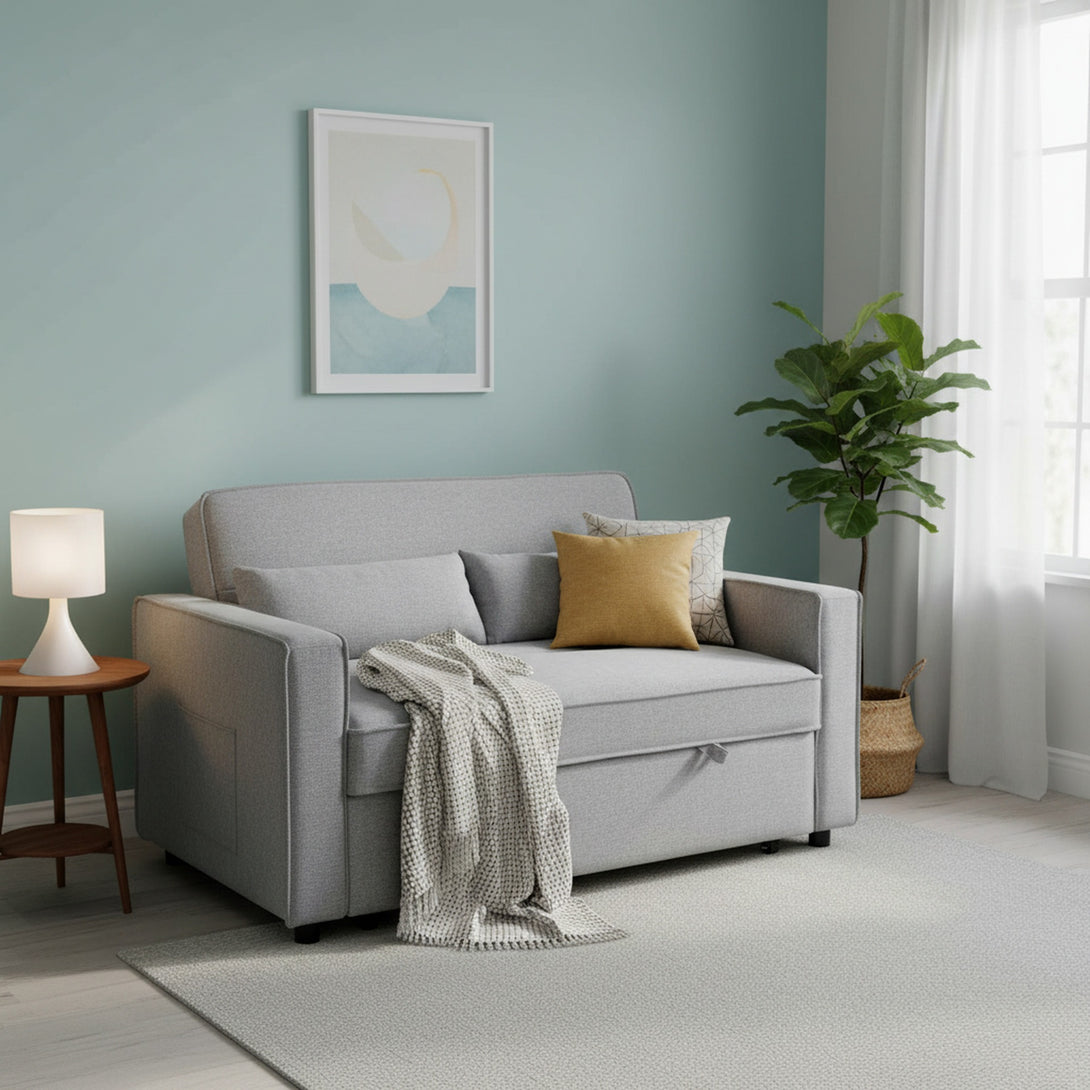 Freyja 2 Seater Sofa Bed - Grey