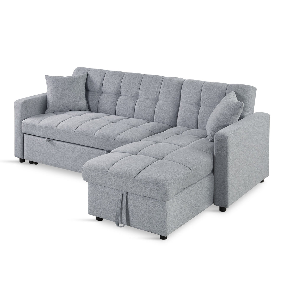 Oakleigh 3 Seater Sofa Bed with Storage - Grey