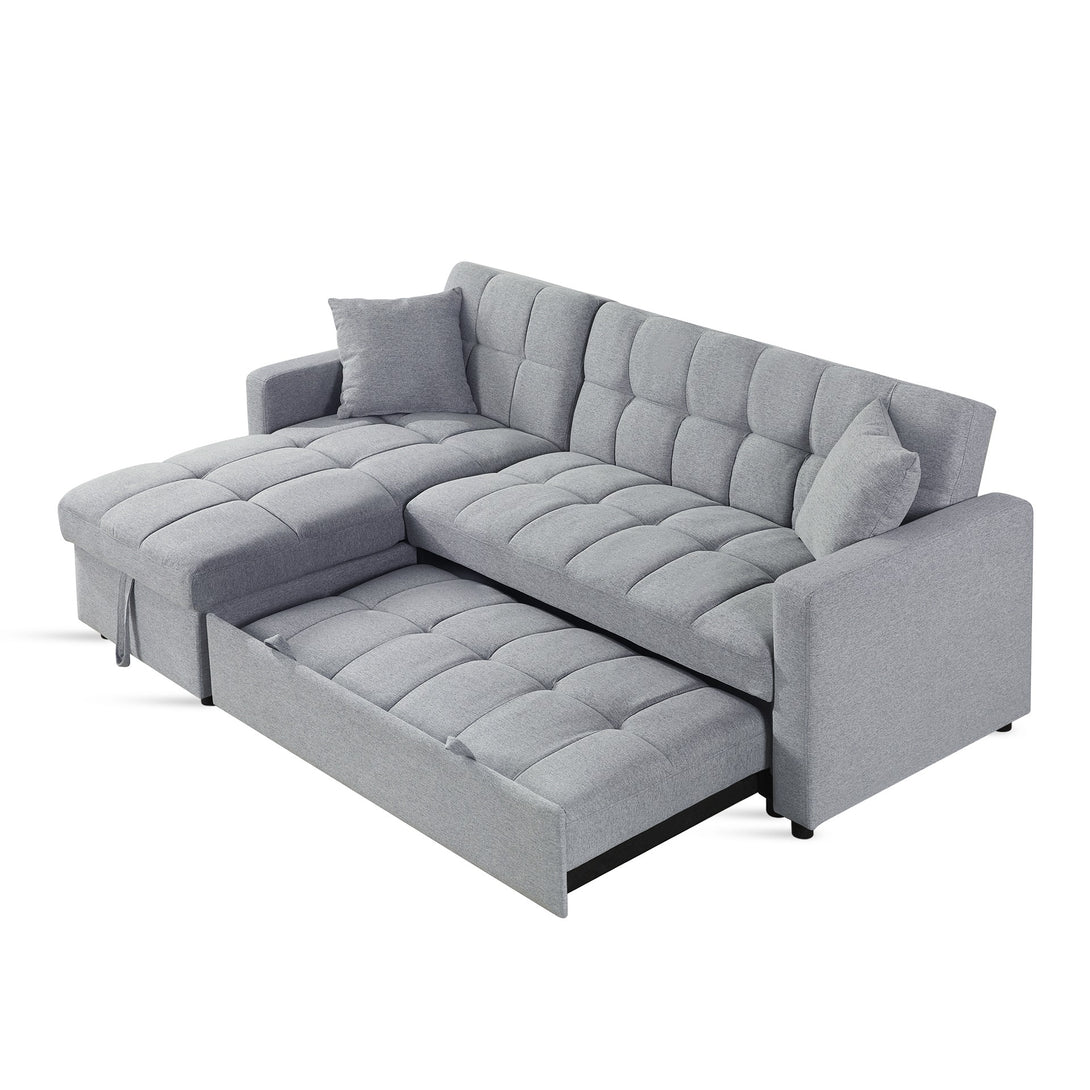 Oakleigh 3 Seater Sofa Bed with Storage - Grey