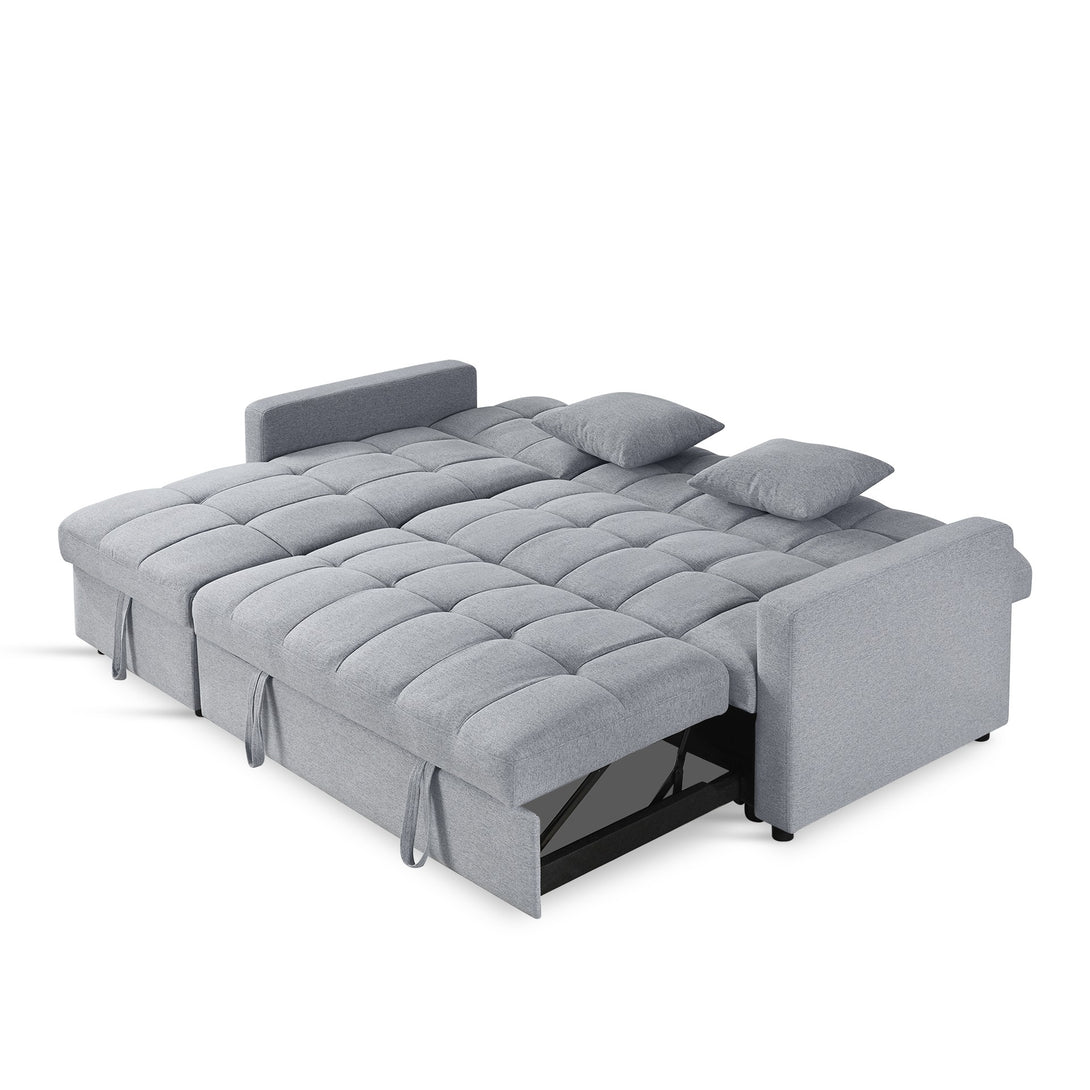 Oakleigh 3 Seater Sofa Bed with Storage - Grey