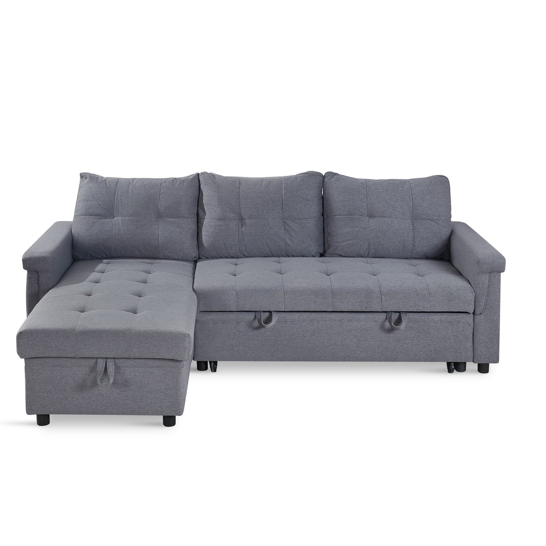 Murphy 3 Seater Sofa Bed with Storage - Dark Grey
