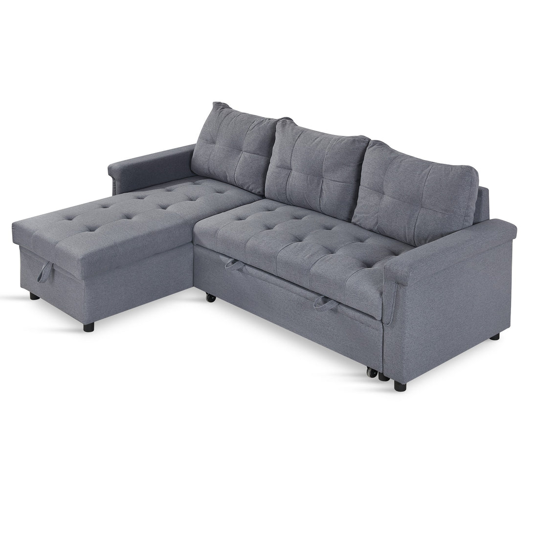 Murphy 3 Seater Sofa Bed with Storage - Dark Grey