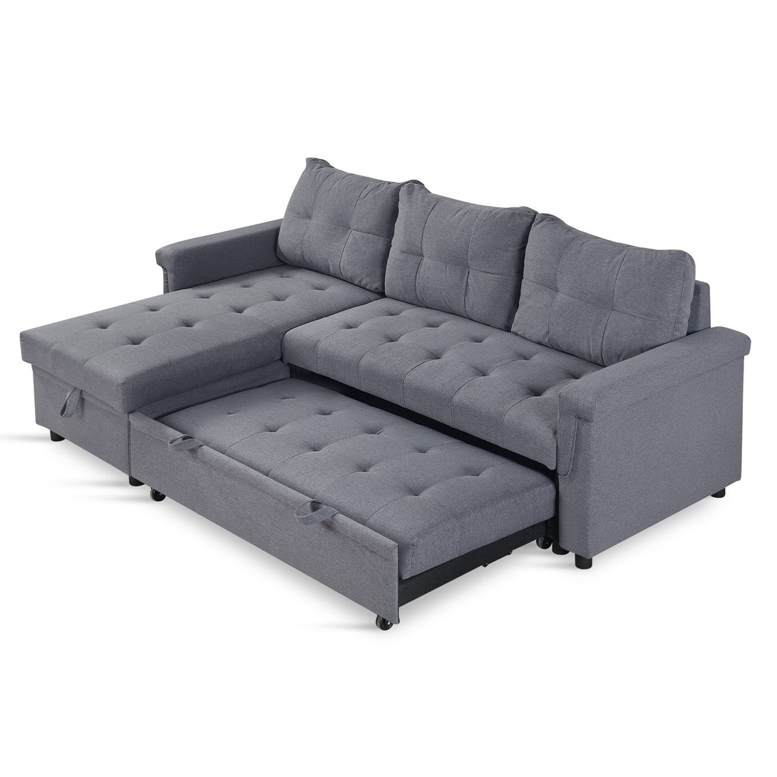 Murphy 3 Seater Sofa Bed with Storage - Dark Grey