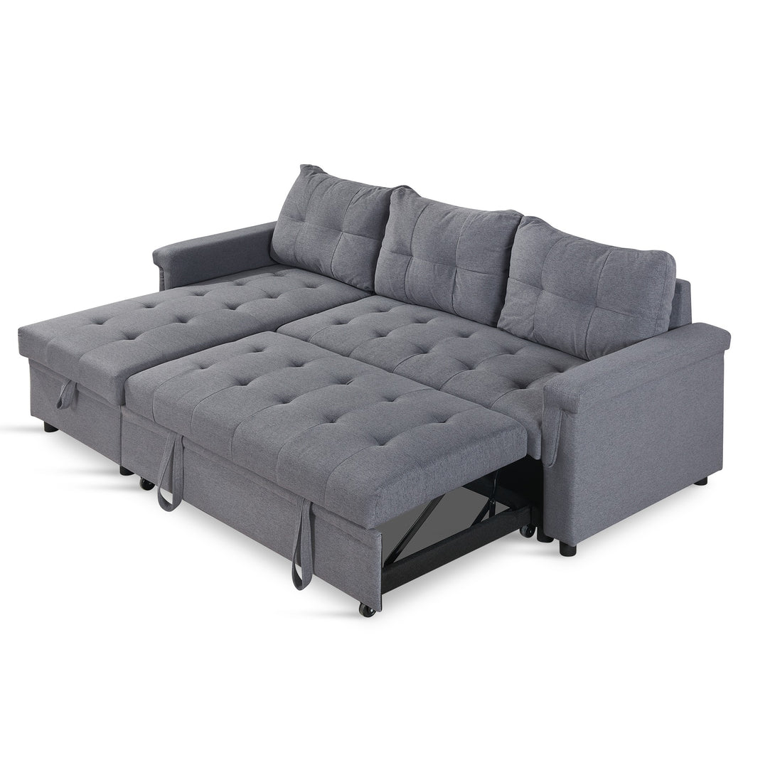 Murphy 3 Seater Sofa Bed with Storage - Dark Grey