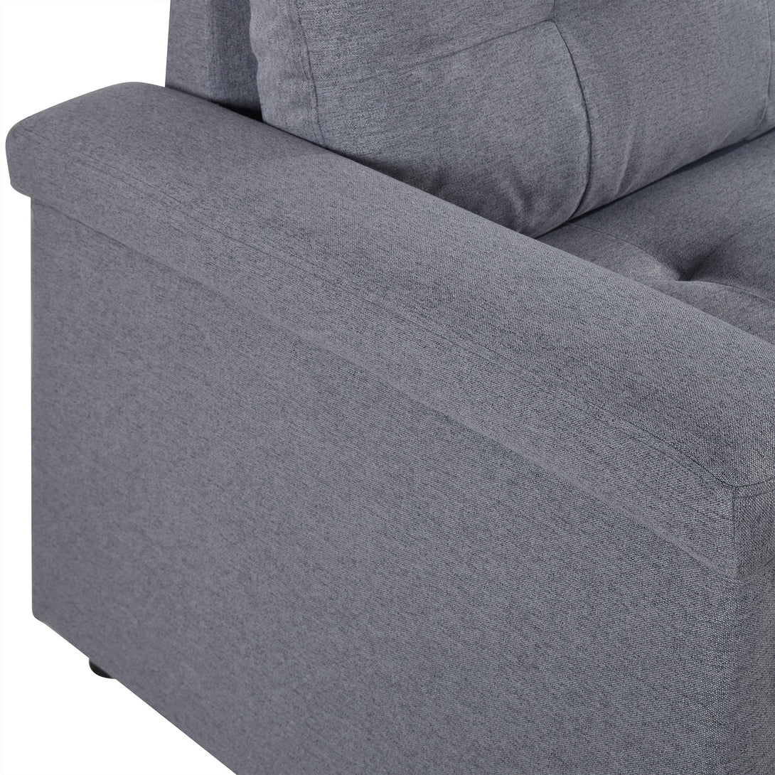 Murphy 3 Seater Sofa Bed with Storage - Dark Grey