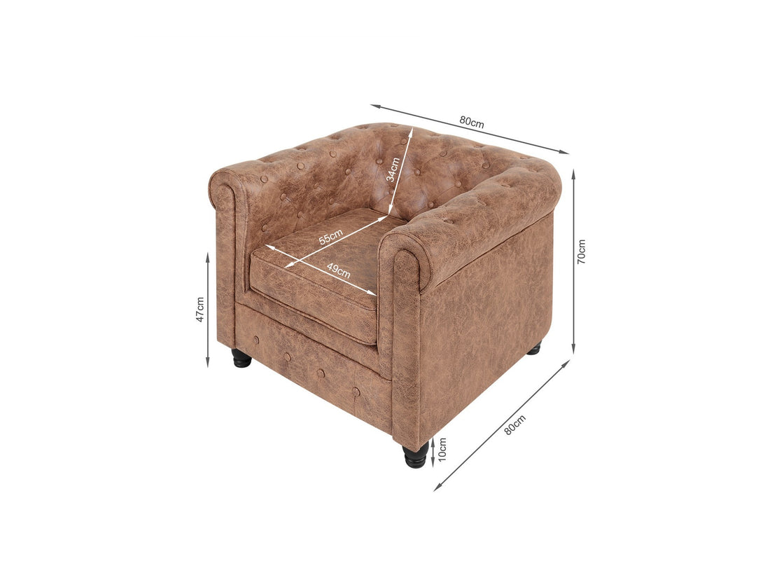Aviana Occasional Chair - Brown