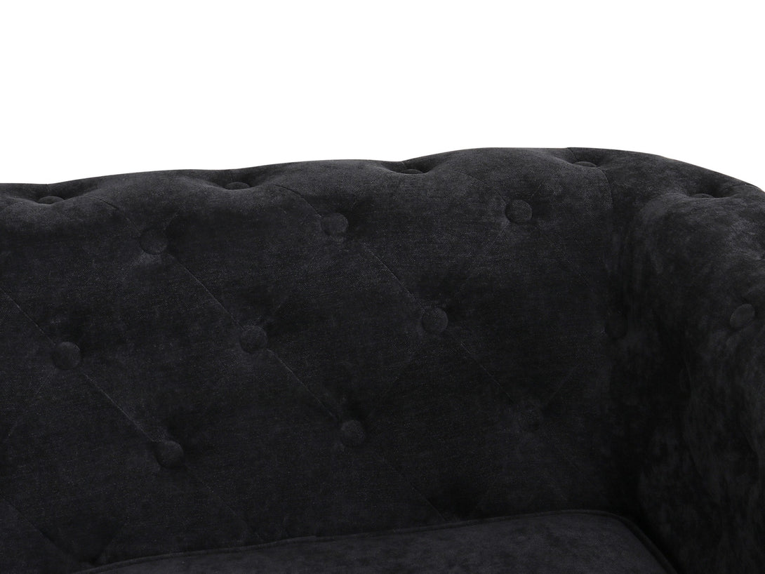 Aviana 2 Seater Sofa - Black
