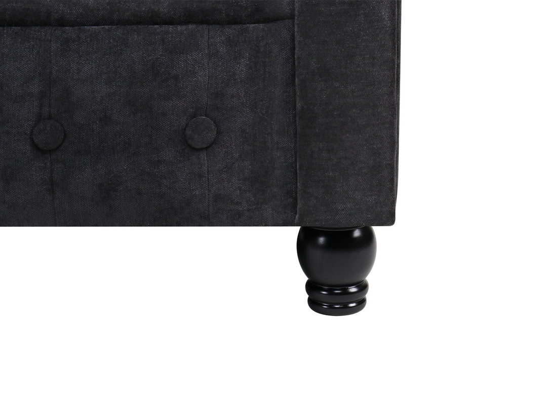 Aviana 2 Seater Sofa - Black