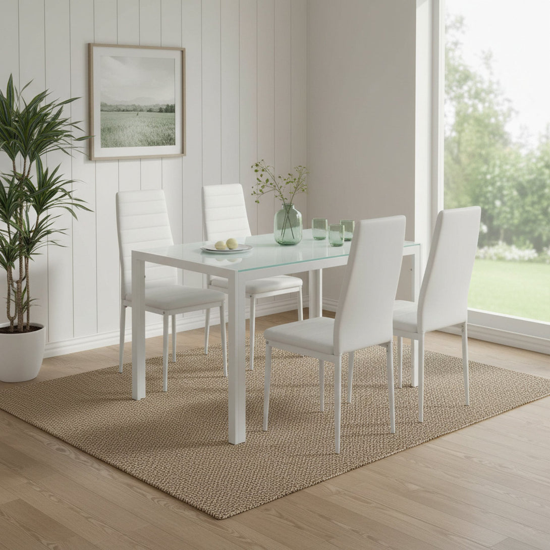 Ethan PU Leather Dining Chair - Set of 4 - White