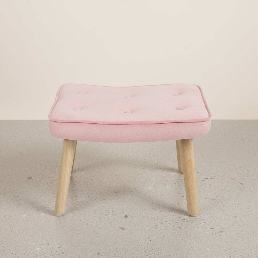 Olivia Armchair with Ottoman - Pink