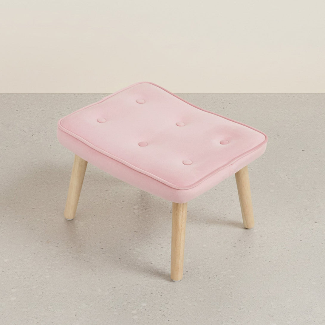 Olivia Armchair with Ottoman - Pink