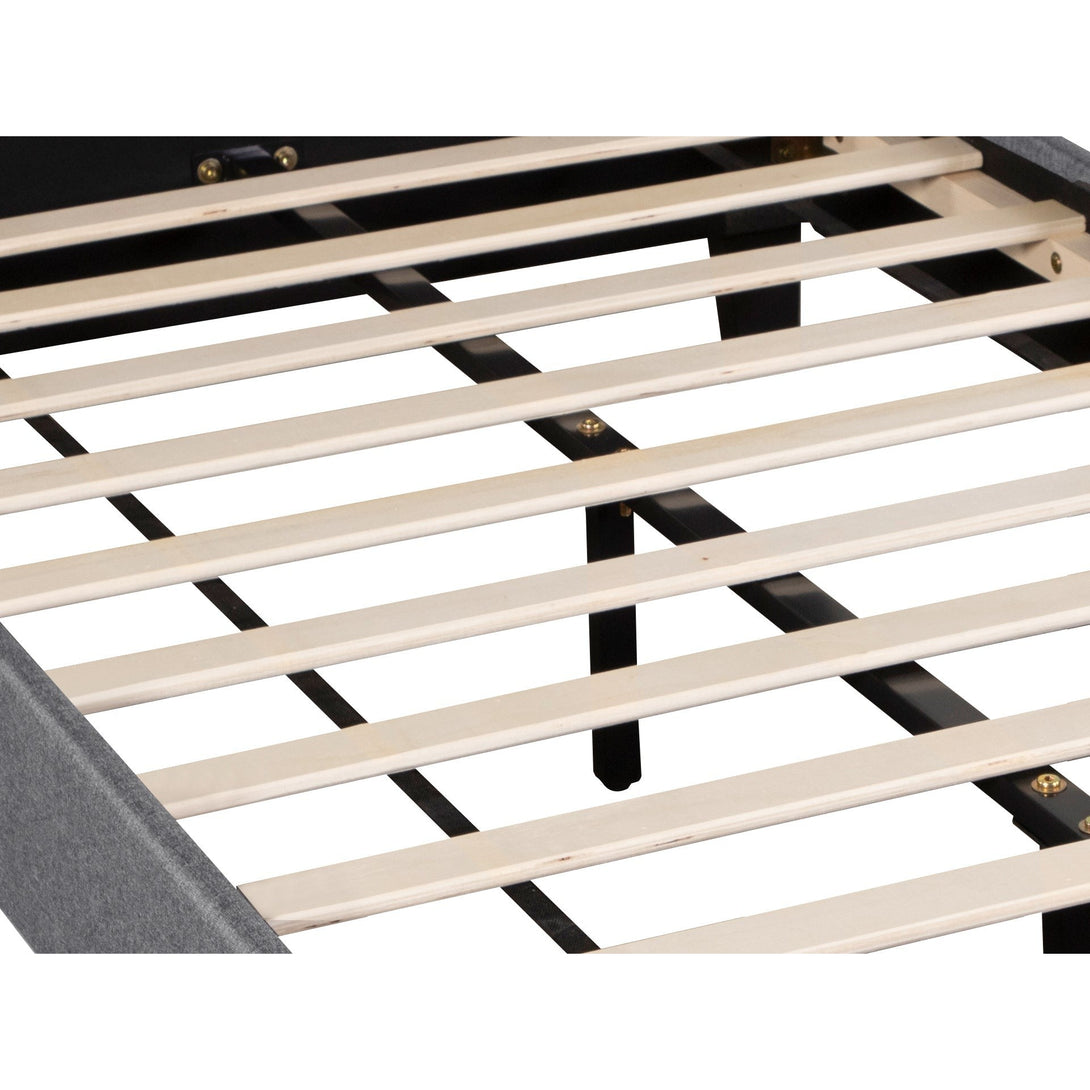 Blane Single Bed - Elegant Dark Grey Design