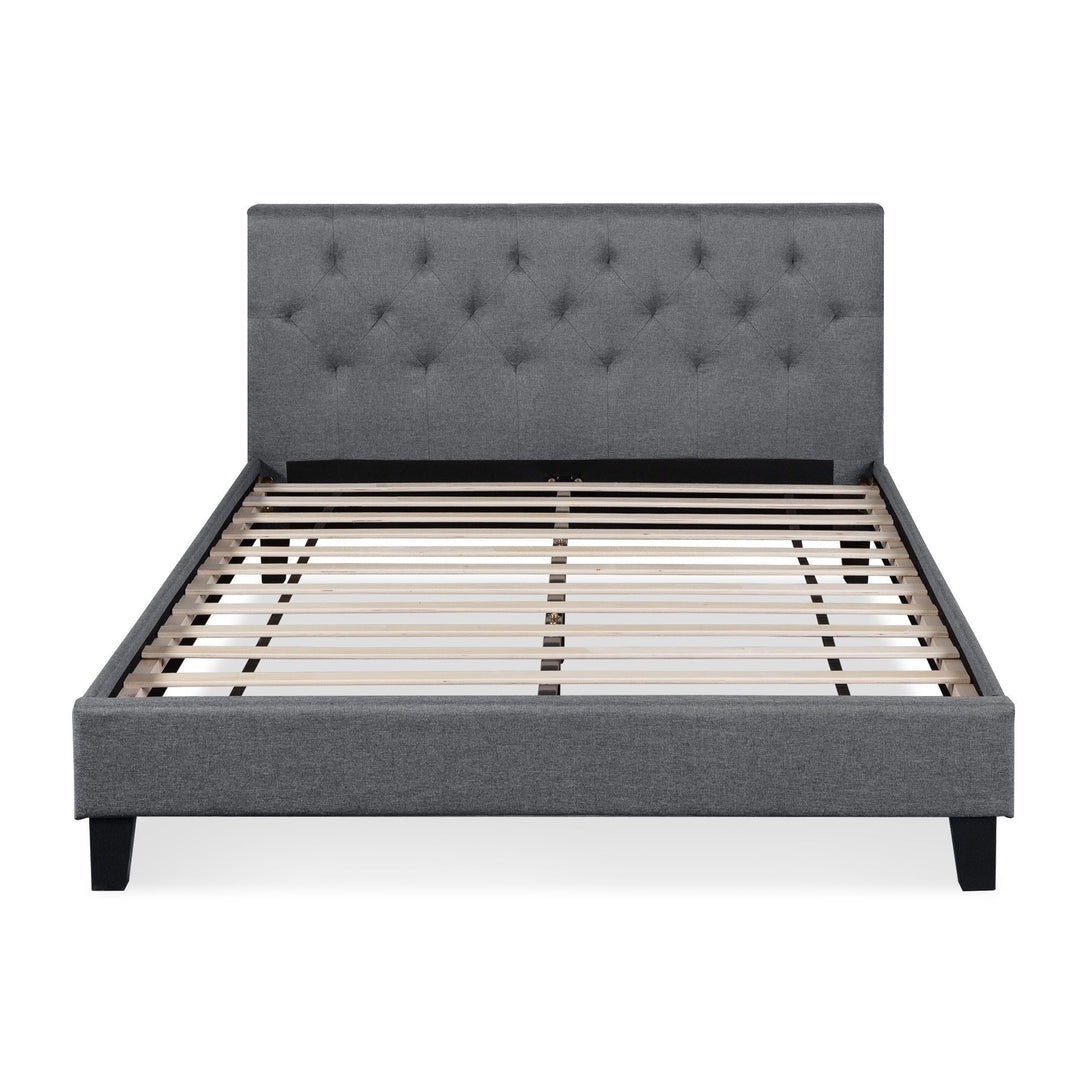 Blane Double Bed - Timeless Dark Grey Elegance
