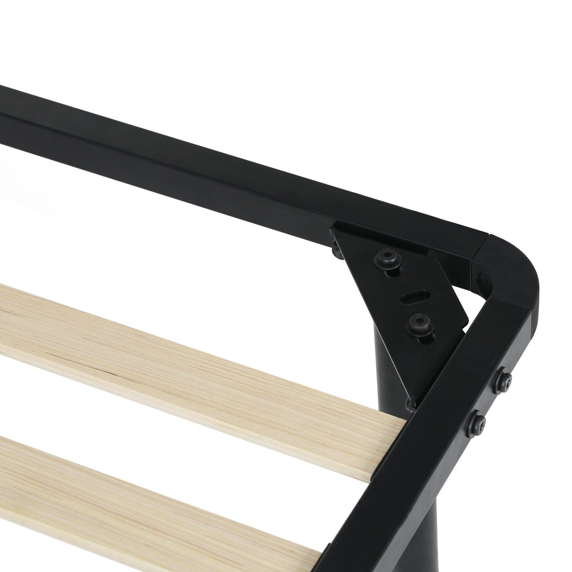 Graham Single Metal Bed Frame - Black
