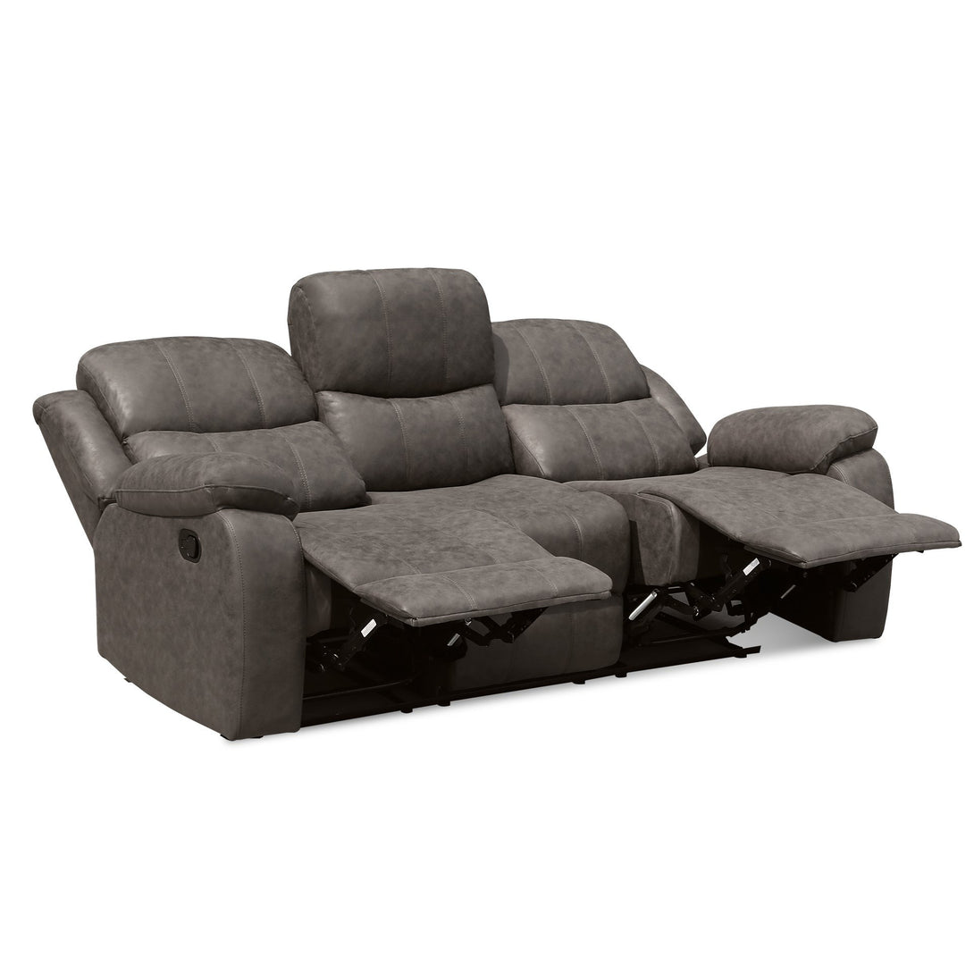Wilson Manual 3 Seater Recliner Sofa - Brown
