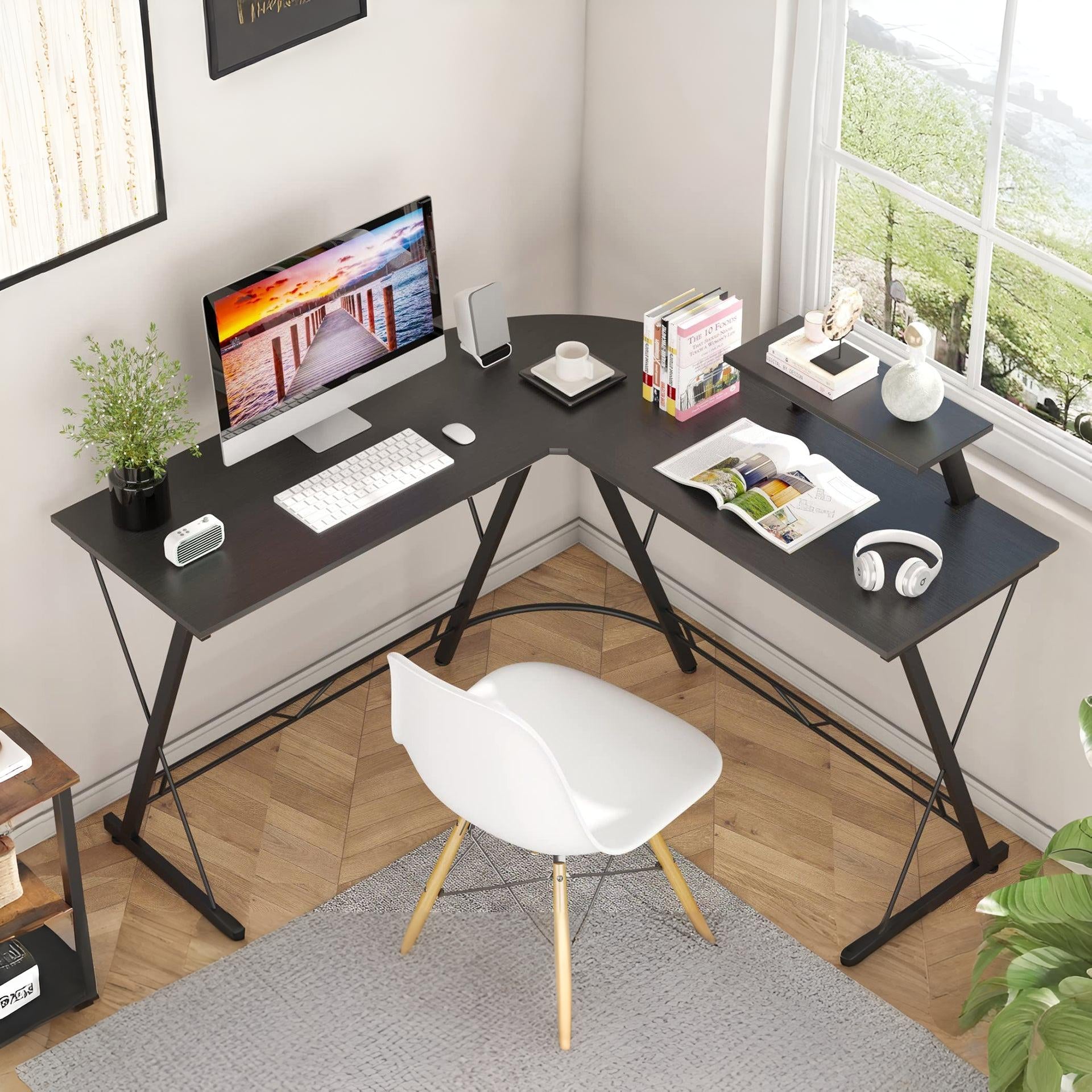 Jeremy Computer Corner Desk - Black
