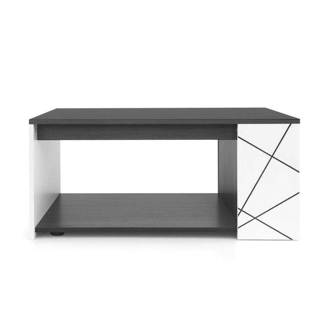 Dustin Coffee Table - Oak Grey & White Stylish Design