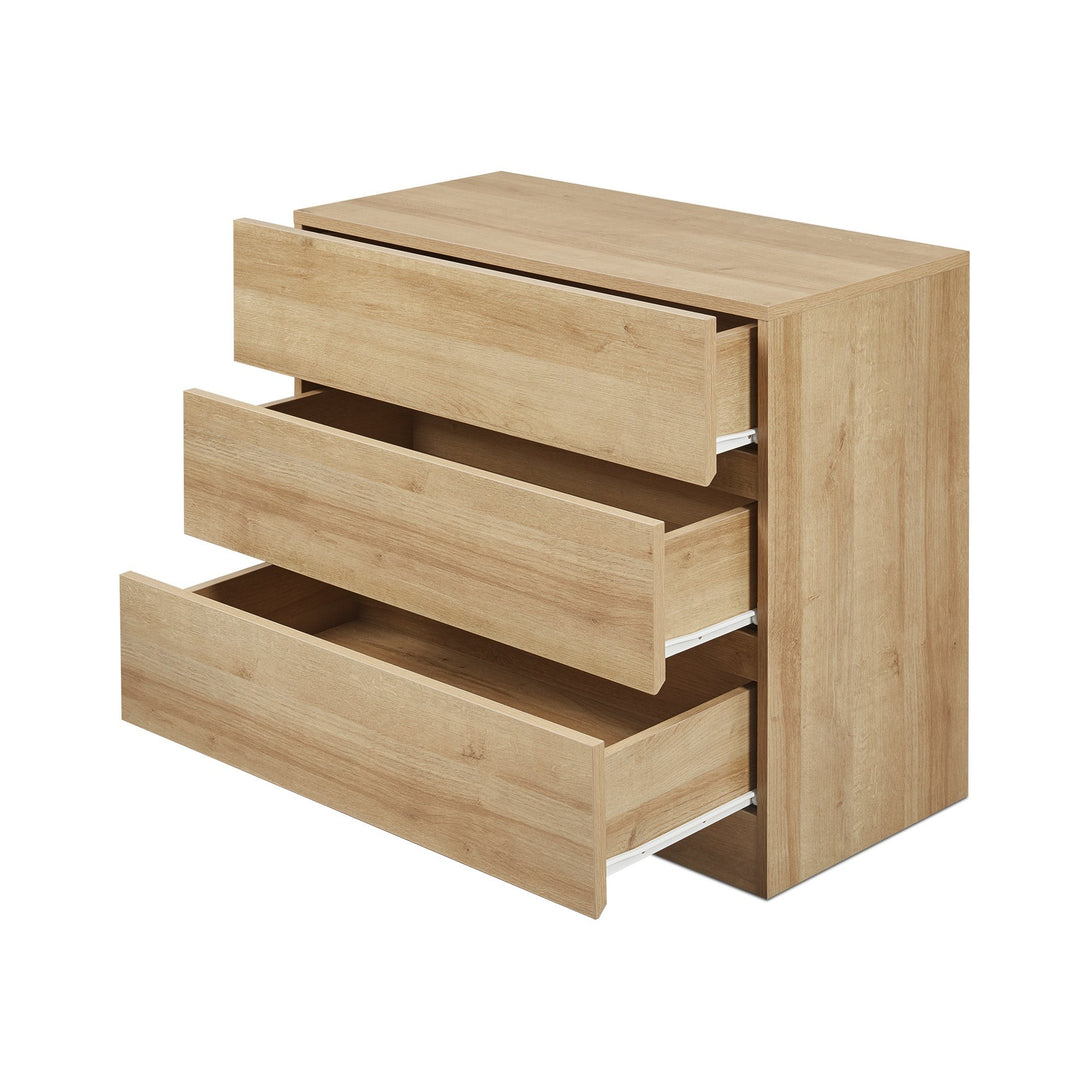 Harris 3 Drawers Tallboy - Oak