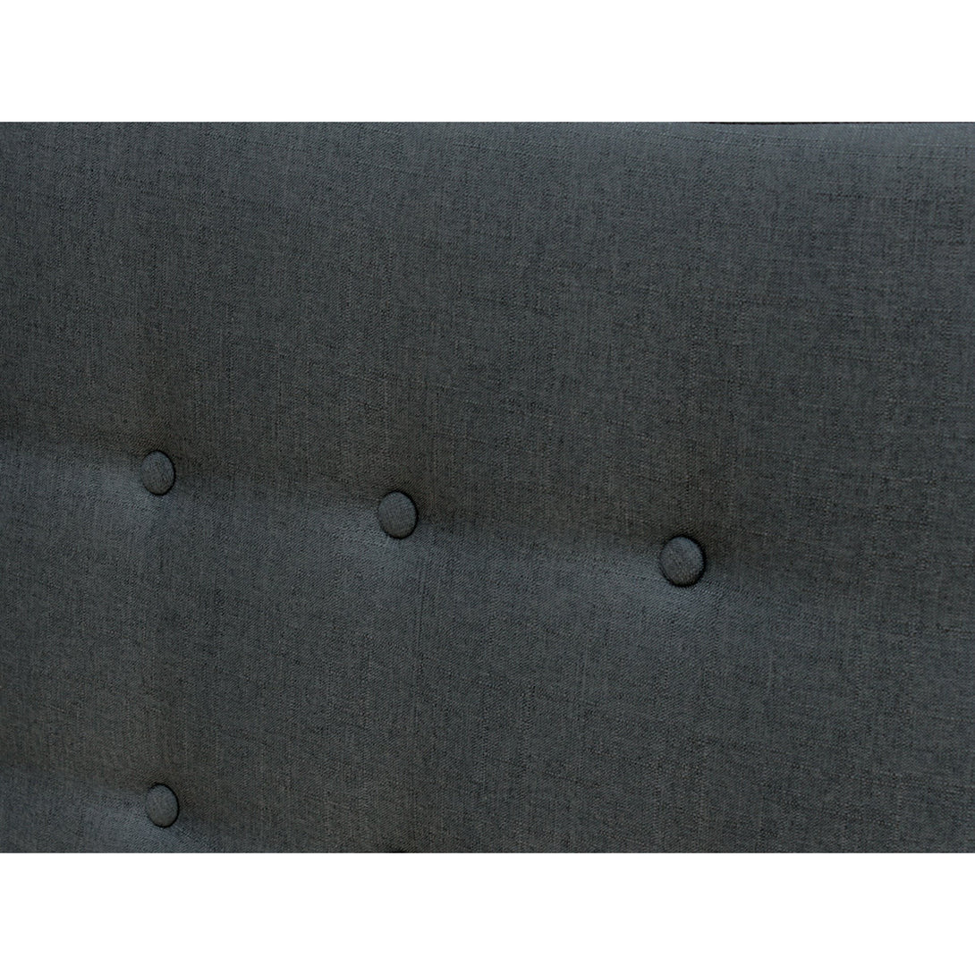 Susan Double Fabric Upholstered Headboard - Charcoal